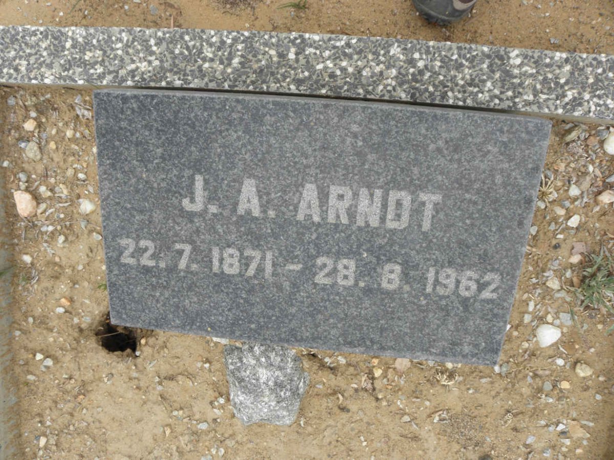 ARNDT J.A. 1871-1962