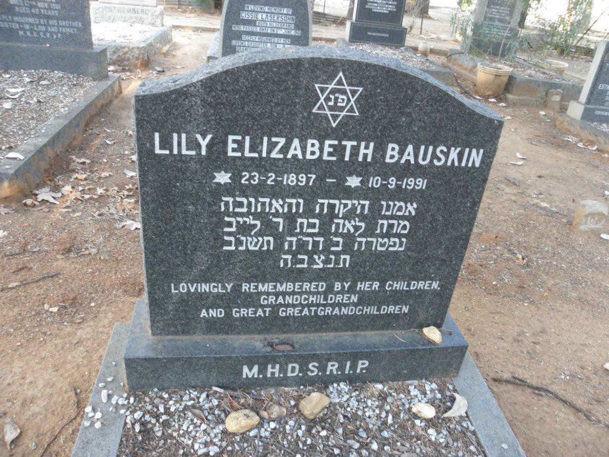 BAUSKIN Lily Elizabeth 1897-1991
