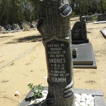 BAMM Andries 1921-1978