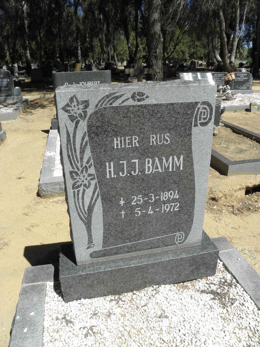 BAMM H.J.J. 1894-1972