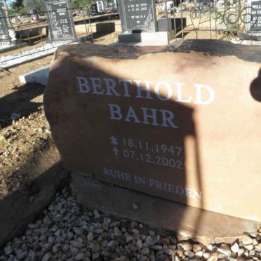 BAHR Berthold 1947-2002