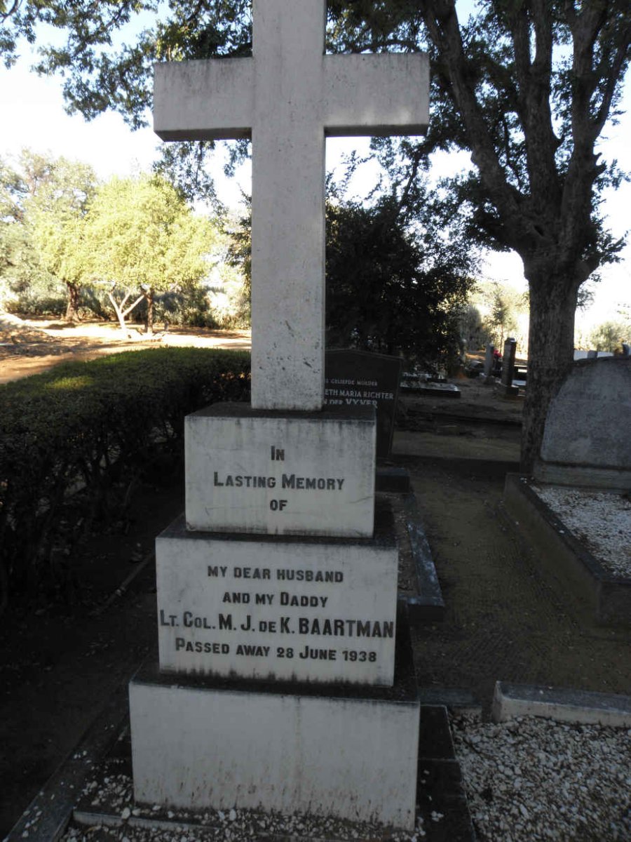 BAARTMAN M.J. de K. -1938