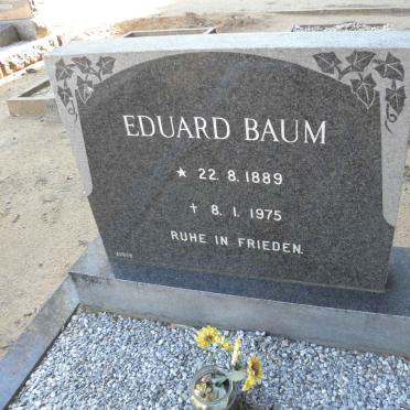 BAUM Eduard 1889-1975