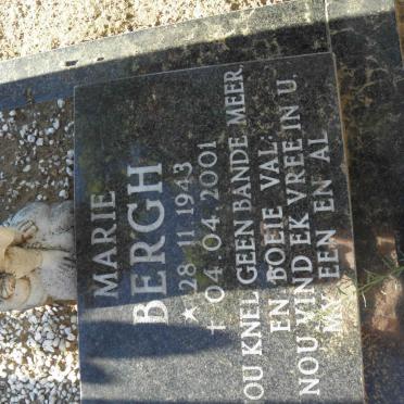 BERGH Marie 1943-2001