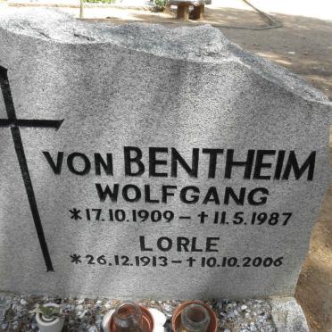 BENTHEIM Wolfgang, von 1909-1987 &amp; Lorle 1913-2006