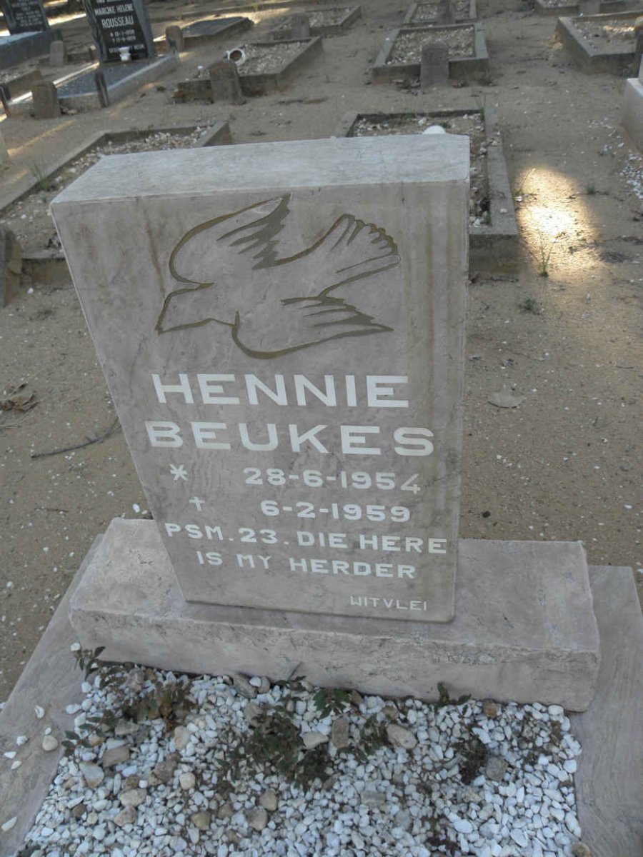 BEUKES Hennie 1954-1959