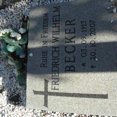 BECKER Friedrich Wilhelm 1913-2007