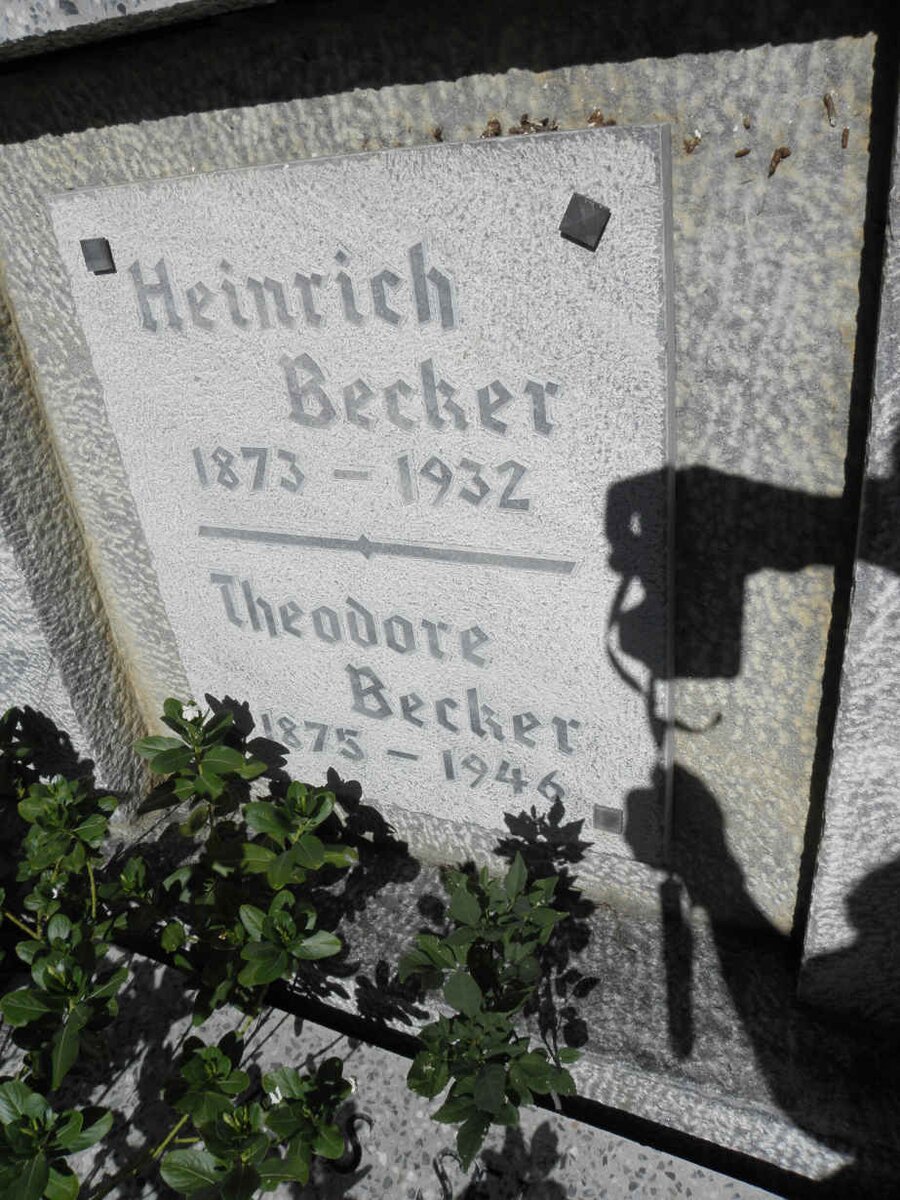 BECKER Heinrich 1873-1932 &amp; Theodore 1875-1946
