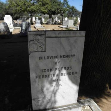 BENDER Izak Petrus Ferreira -1946