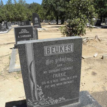 BEUKES Frikkie 1920-1970