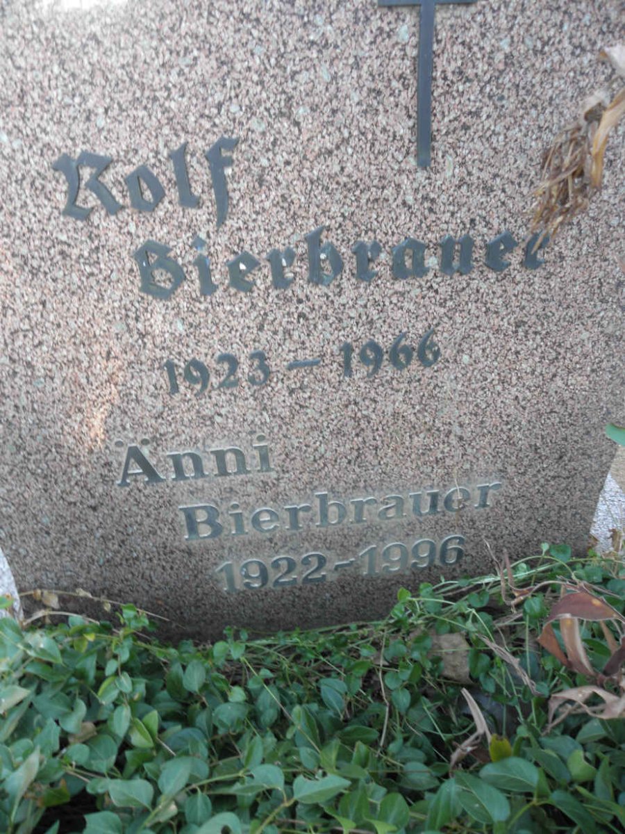 BIERBRAUER Rolf 1923-1966 &amp; Anni 1922-1996