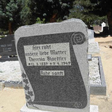 BLAETTLER Theresia 1889-1949