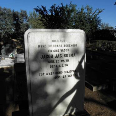 BOTMA Jacob Jac. 1875-1936