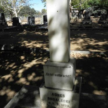 BOGALECKI Agnes 1878-1957