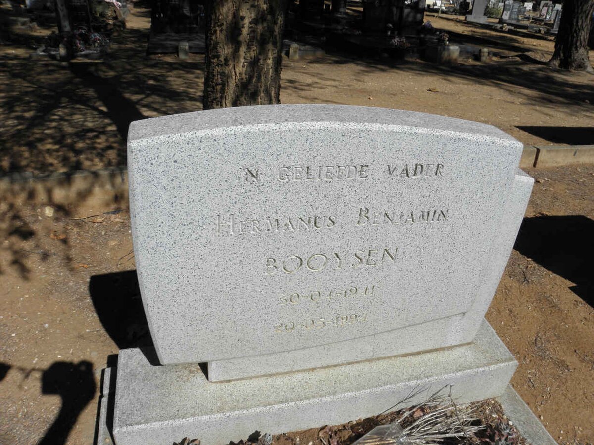 BOOYSEN Hermanus Benjamin 1941-1994