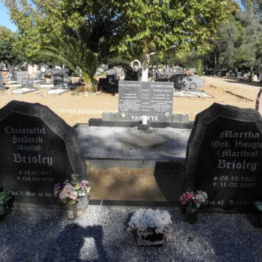 BRISLEY Christoffel Frederik 1917-1998 &amp; Martha VISAGIE 1920-2007