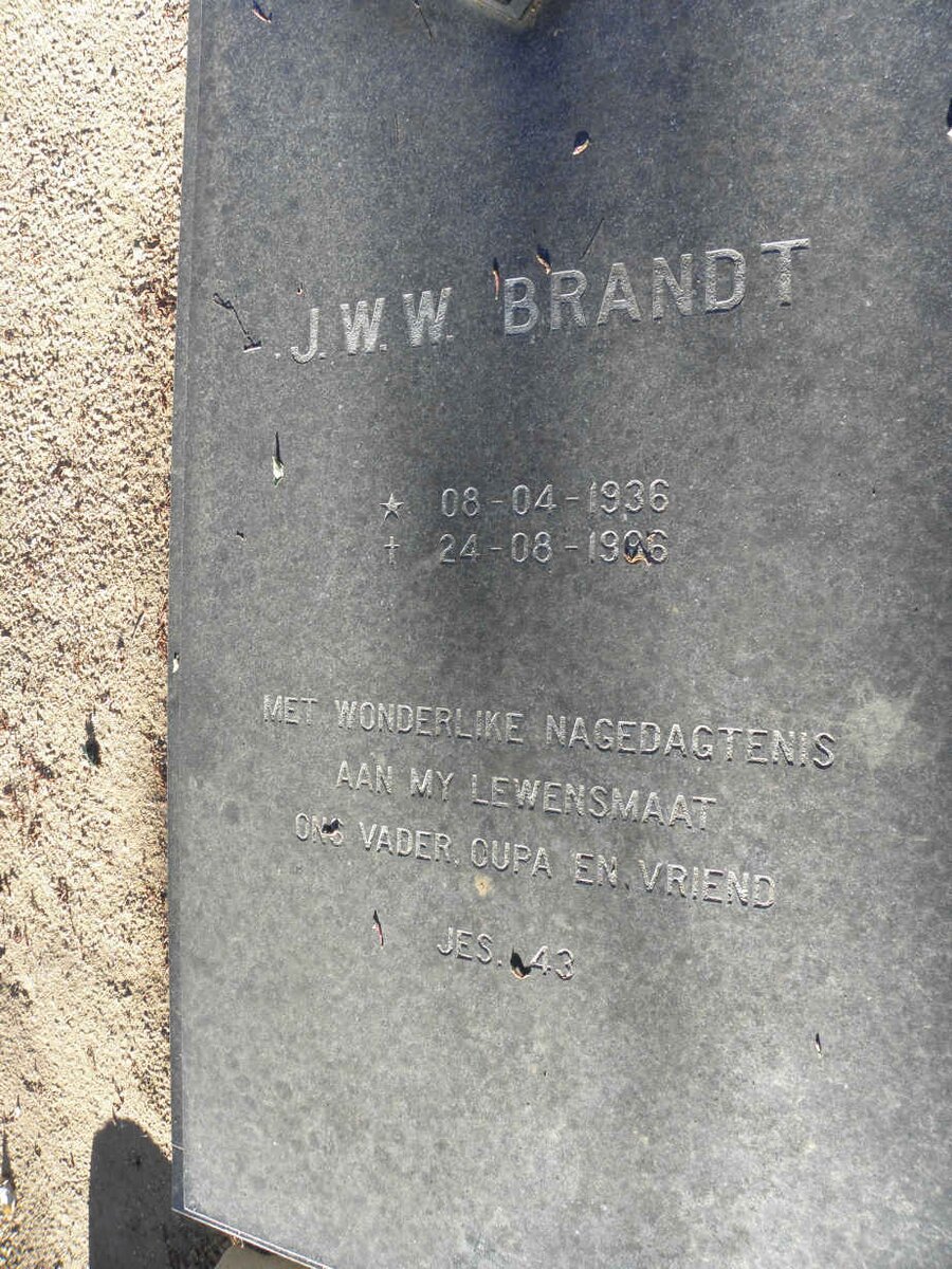BRANDT J.W.W. 1936-1996