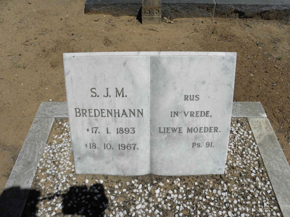 BREDENHANN S.J.M. 1893-1967