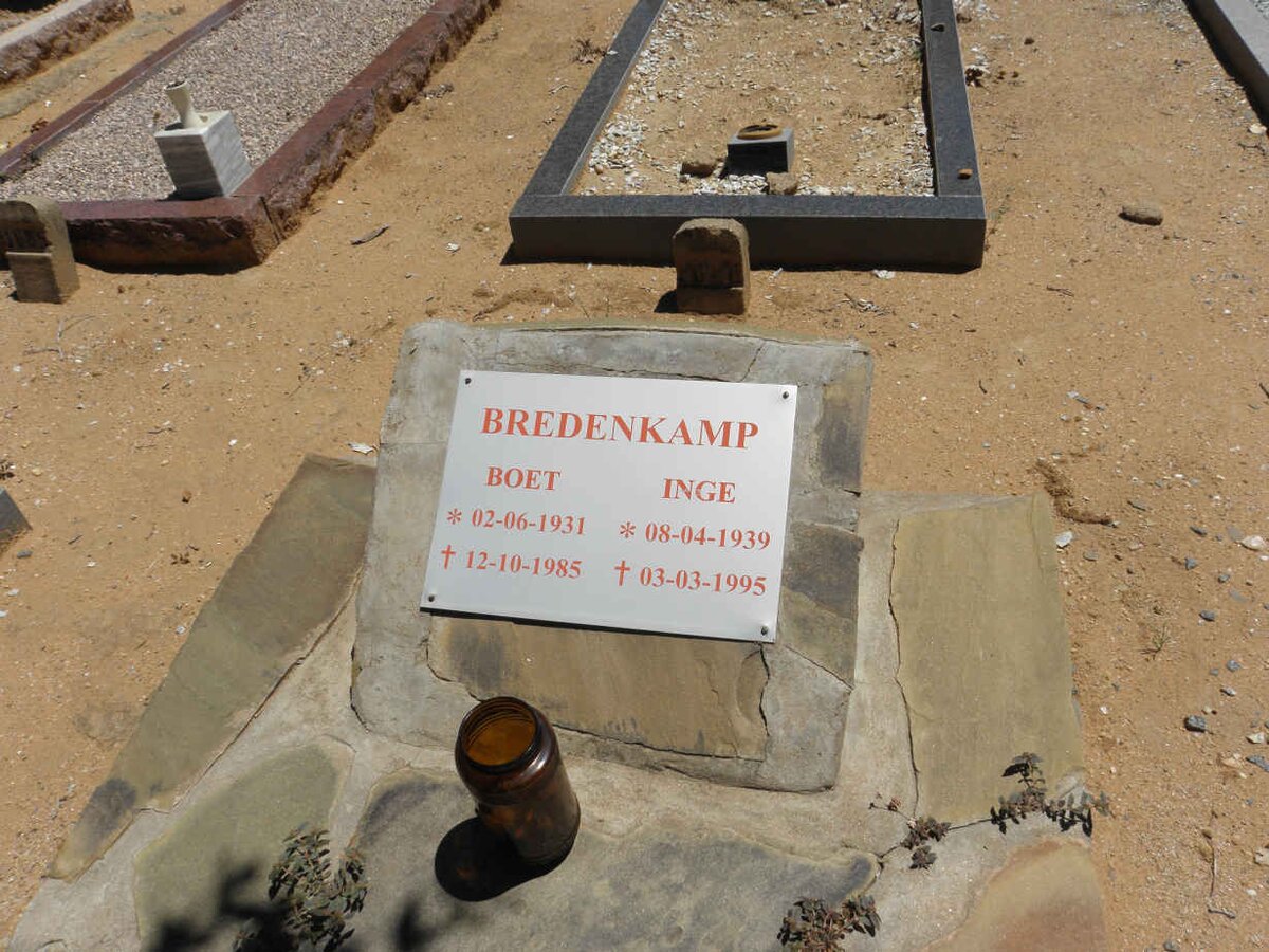 BREDENKAMP Boet 1931-1985 &amp; Inge 1939-1995