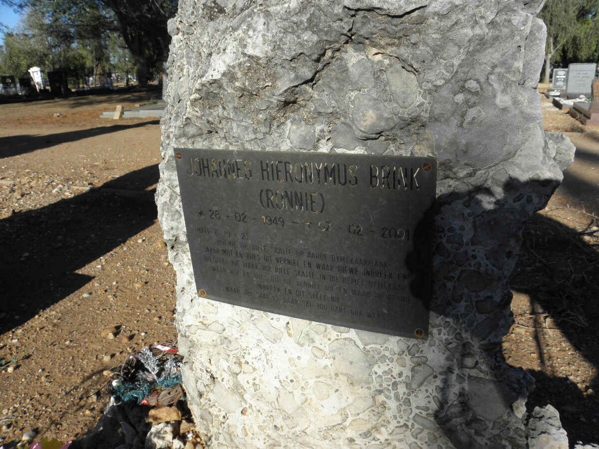 BRINK Johannes Hieronymus 1949-2001