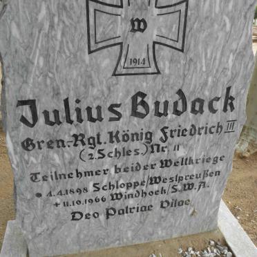 BUDACK Julius 1898-1966