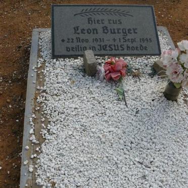 BURGER Leon Steyn 1931-1995