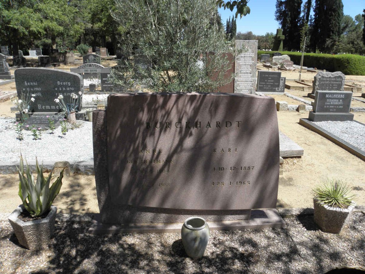 BURCKHARDT Karl 1887-1965 &amp; Anne HOFFMANN 1904-1988