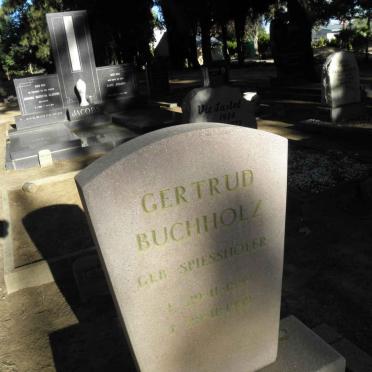 BUCHHOLZ Gertrud nee SPIESSHÖFER 1899-1980