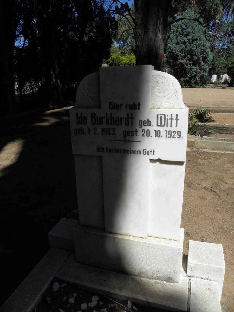 BURKHARDT Ida nee WITT 1903-1929