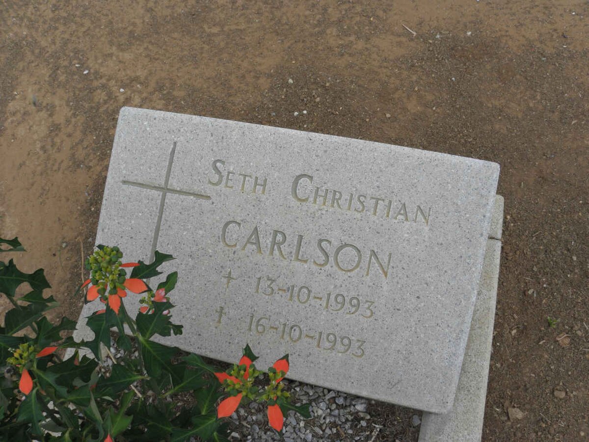 CARLSON Seth Chrisitan 1993-1993 