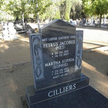 CILLIERS Petrus Jacobus 1915-1997 &amp; Martha Sophia 1927-1997