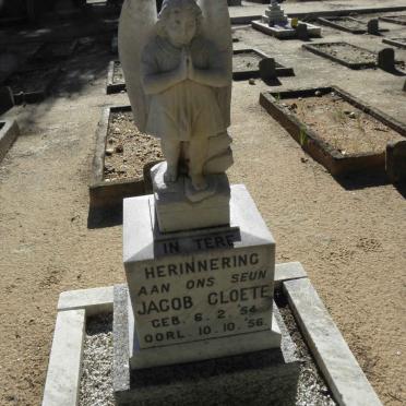 CLOETE Jacob 1954-1956