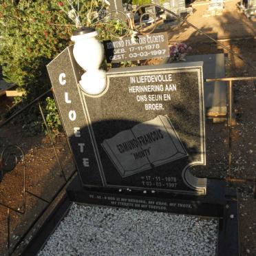 CLOETE Edmund Francois 1978-1997