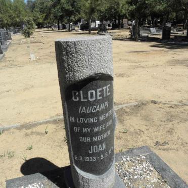 CLOETE Joan nee AUCAMP 1933-1970