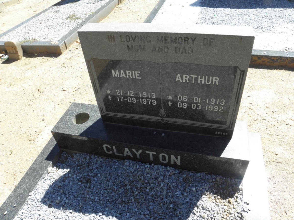 CLAYTON Arthur 1913-1992 &amp; Marie 1913-1979