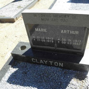 CLAYTON Arthur 1913-1992 &amp; Marie 1913-1979