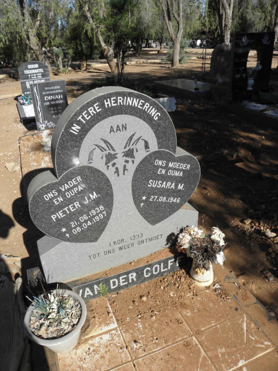 COLFF Pieter J.M., van der 1938-1997 &amp; Susara M. 1946-