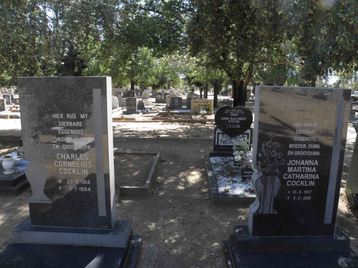 COCKLIN Charles Cornelius 1914-1984 &amp; Johanna Martina Catharina 1917-2009