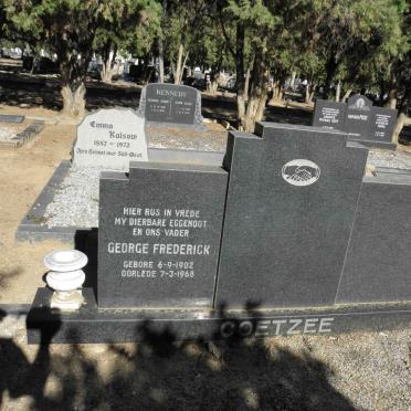 COETZEE George Frederick 1902-1968