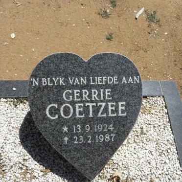 COETZEE Gerrie 1924-1987