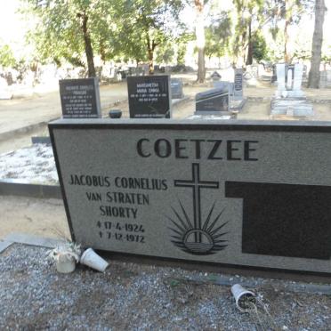 COETZEE Jacobus Cornelius van Straten 1924-1972