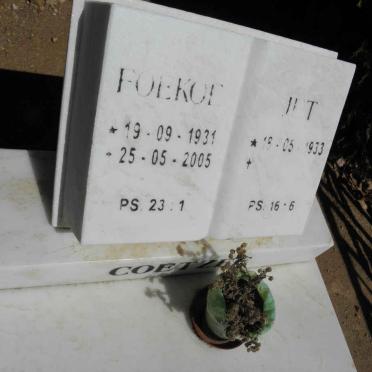 COETZEE Foekoe 1931-2005 &amp; Jet 1933-