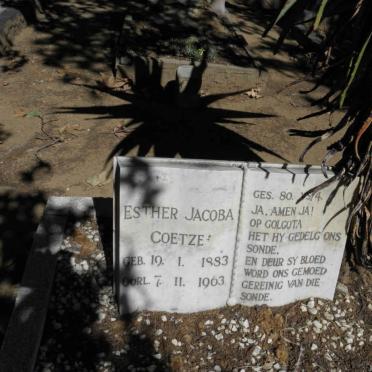 COETZEE Esther Jacoba 1883-1963