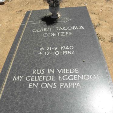 COETZEE Gerrit Jacobus 1940-1982