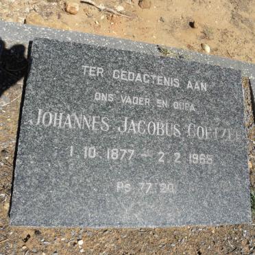 COETZEE Johannes Jacobus 1877-1965