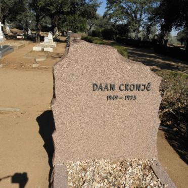 CRONJE Daan 1949-1975