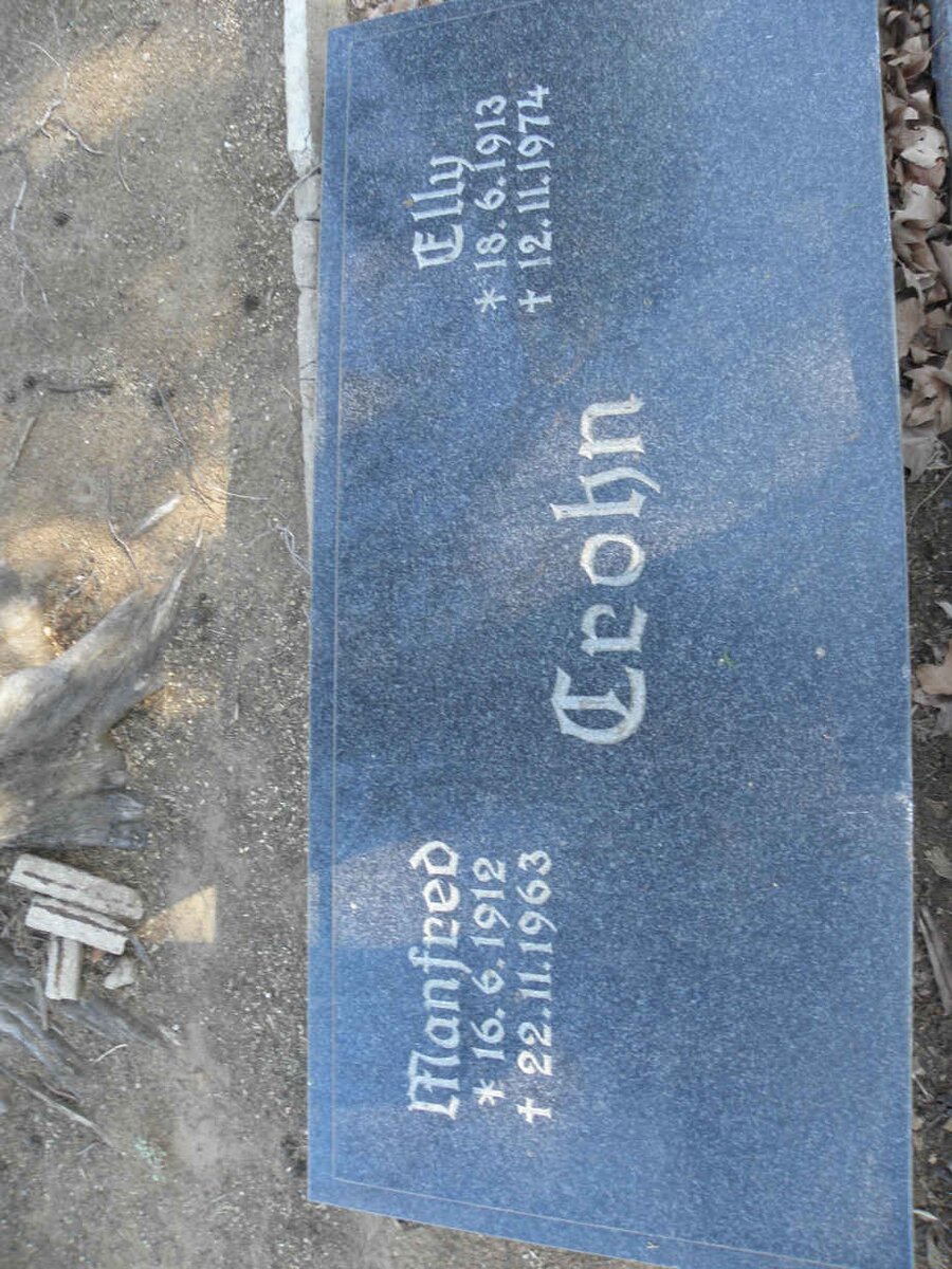 CROHN Manfred 1912-1963 &amp; Elly 1913-1974