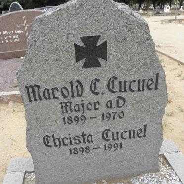 CUCUEL Marold C. 1899-1970 &amp; Christa 1898-1991