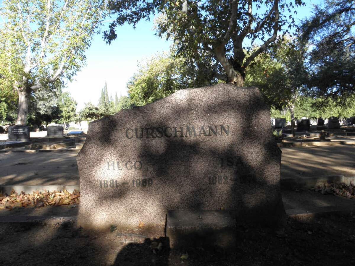 CURSCHMANN Hugo 1881-1969 &amp; Isa 1882-1974 