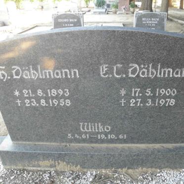 DÄHLMANN H. 1893-1958 &amp; E.C. 1900-1978 :: DÄHLMANN Wilko 1961-1961